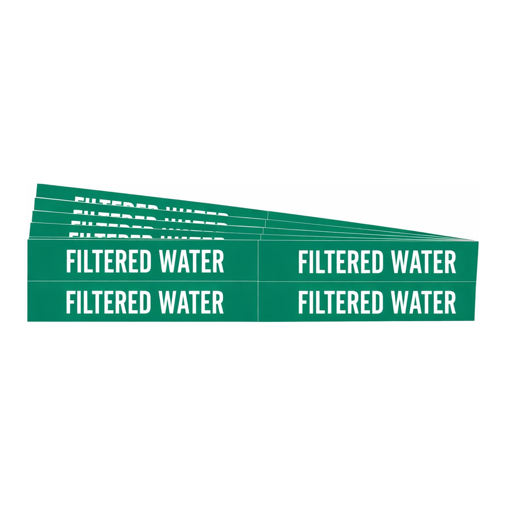 Brady FILTERED WATER Pipe Marker