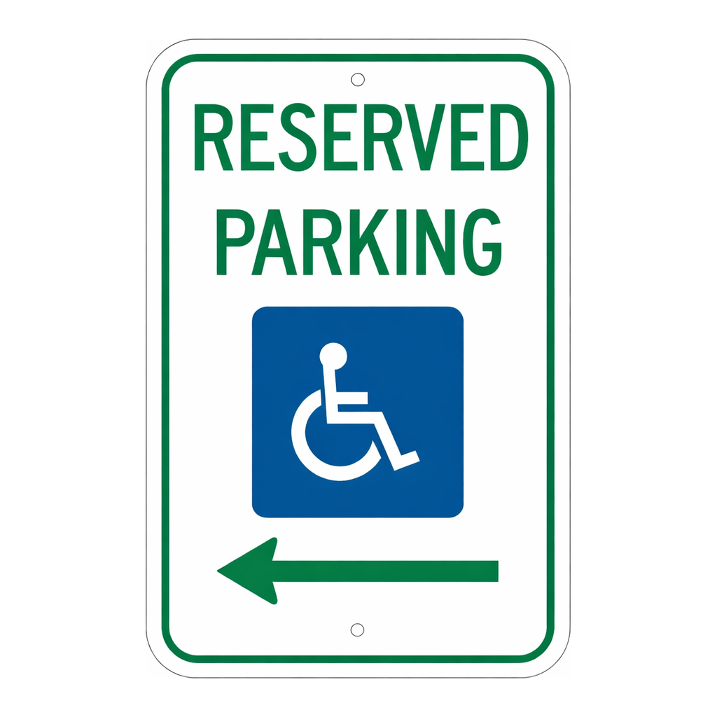 Brady Reserved Parking Sign
