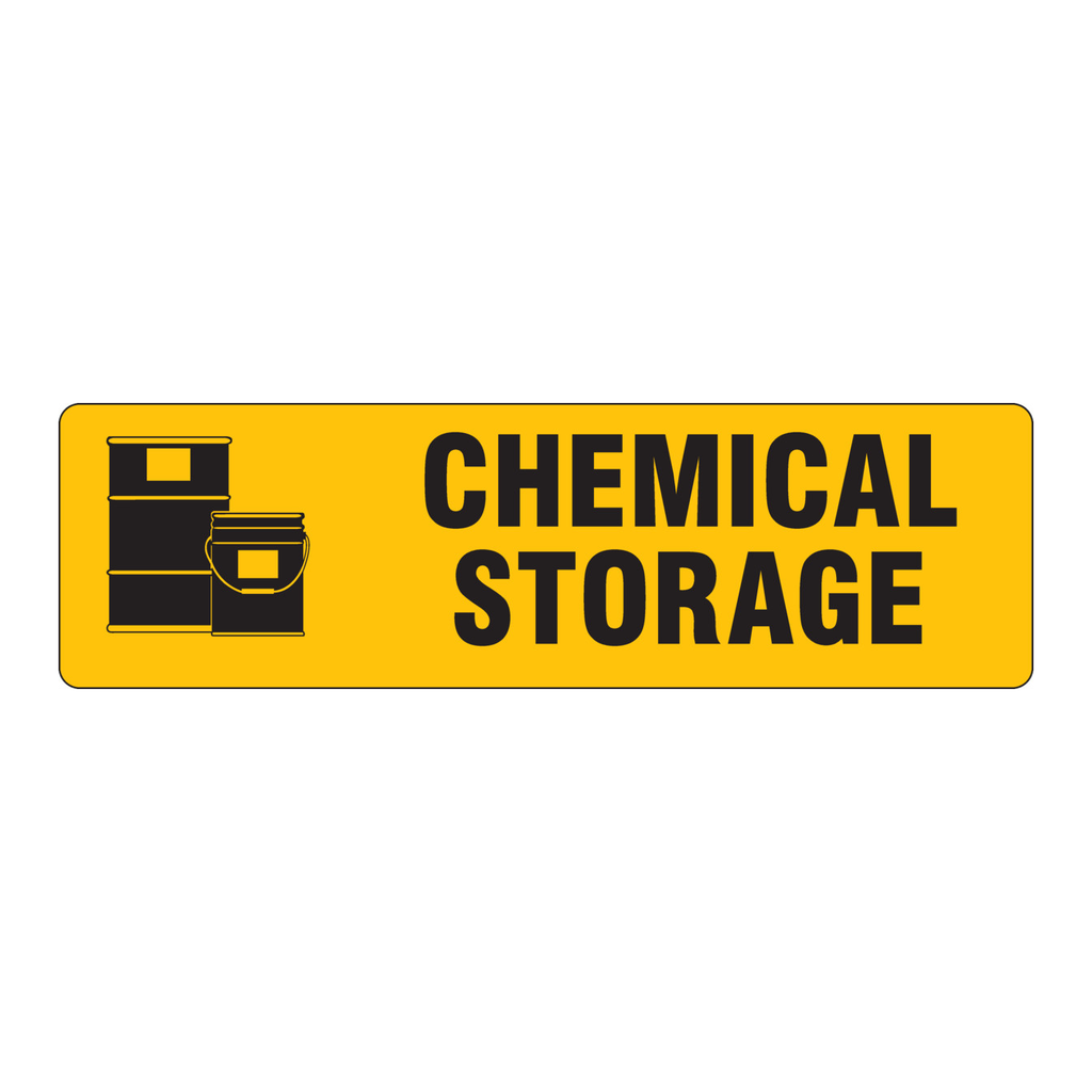 Brady CHEMICAL STORAGE Label