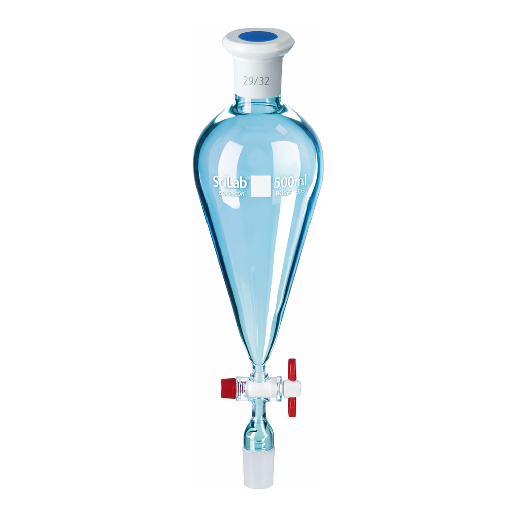 Daihan Science SciLab Jointed-Squibb Separatory Funnel, 24/40 or 24/29 Cone, 125~2,000㎖<br>Wit