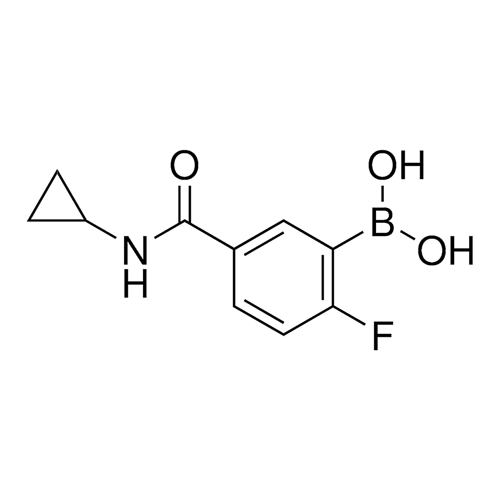 Merck 5-(Cyclopropylcarbamoyl)-2-fluorophenylboronic acid