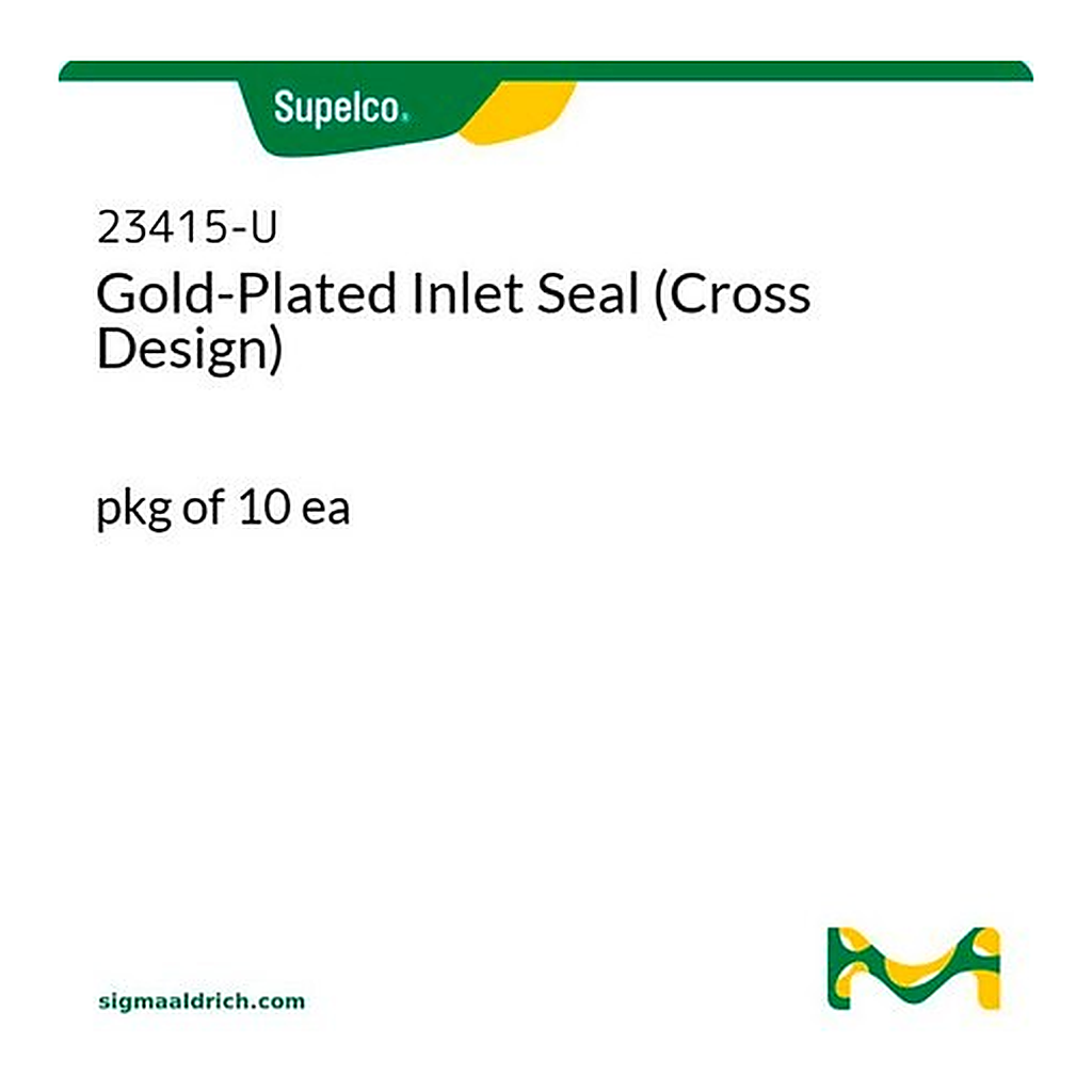 Merck PK10 GOLD PLATED INLET SEAL CROSS DESIGN