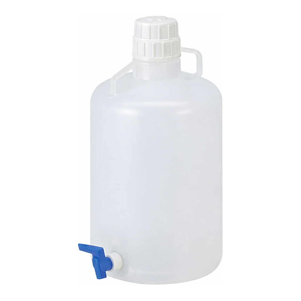 AS ONE Autoclavable Carboy with Spigot, 원형 하구병(PP제)