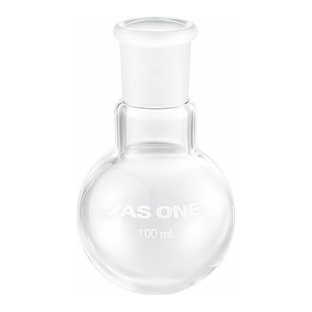 AS ONE Flask Glass Round Bottom (Common Ground Joint), 둥근 플라스크 (환저) (스탠더드 테이퍼 조인트)
