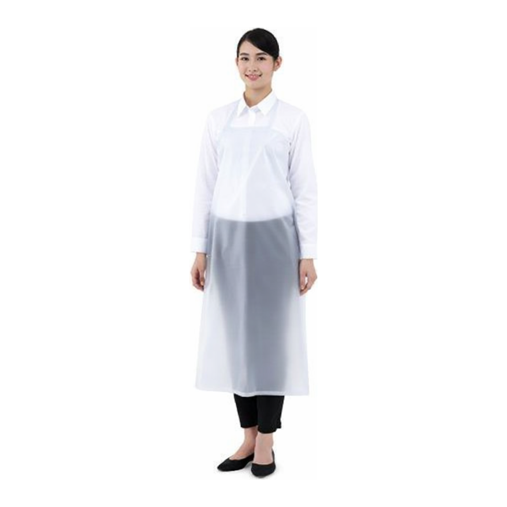 AS ONE Vinyl Apron (with Chest), 비닐 앞치마 (목걸이형 타입)