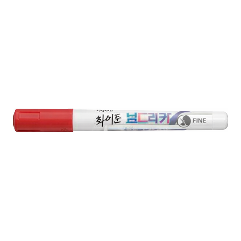OFFICENEX 모나미 화이트 보드마카 FINE(1.0mm 적색)