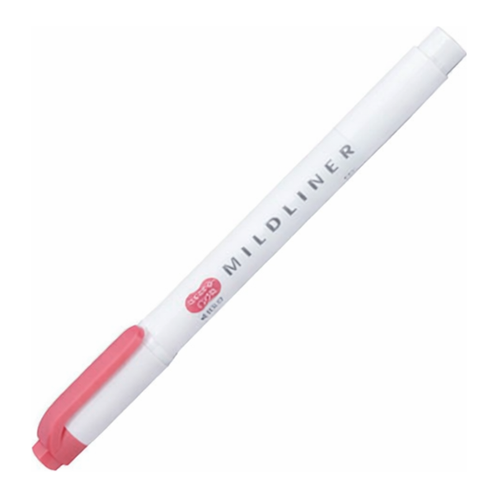 OFFICENEX 제브라 마일드라이너 레드 WKT7-MR(1.4mm, 4.0mm 레드)