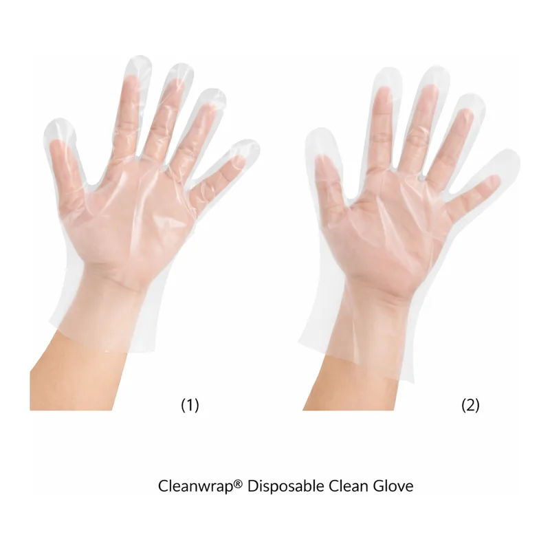 Daihan Science Cleanwrap Disposable Clean Glove, Made of LLDPE Film, for Variable Usage, Q-/SF