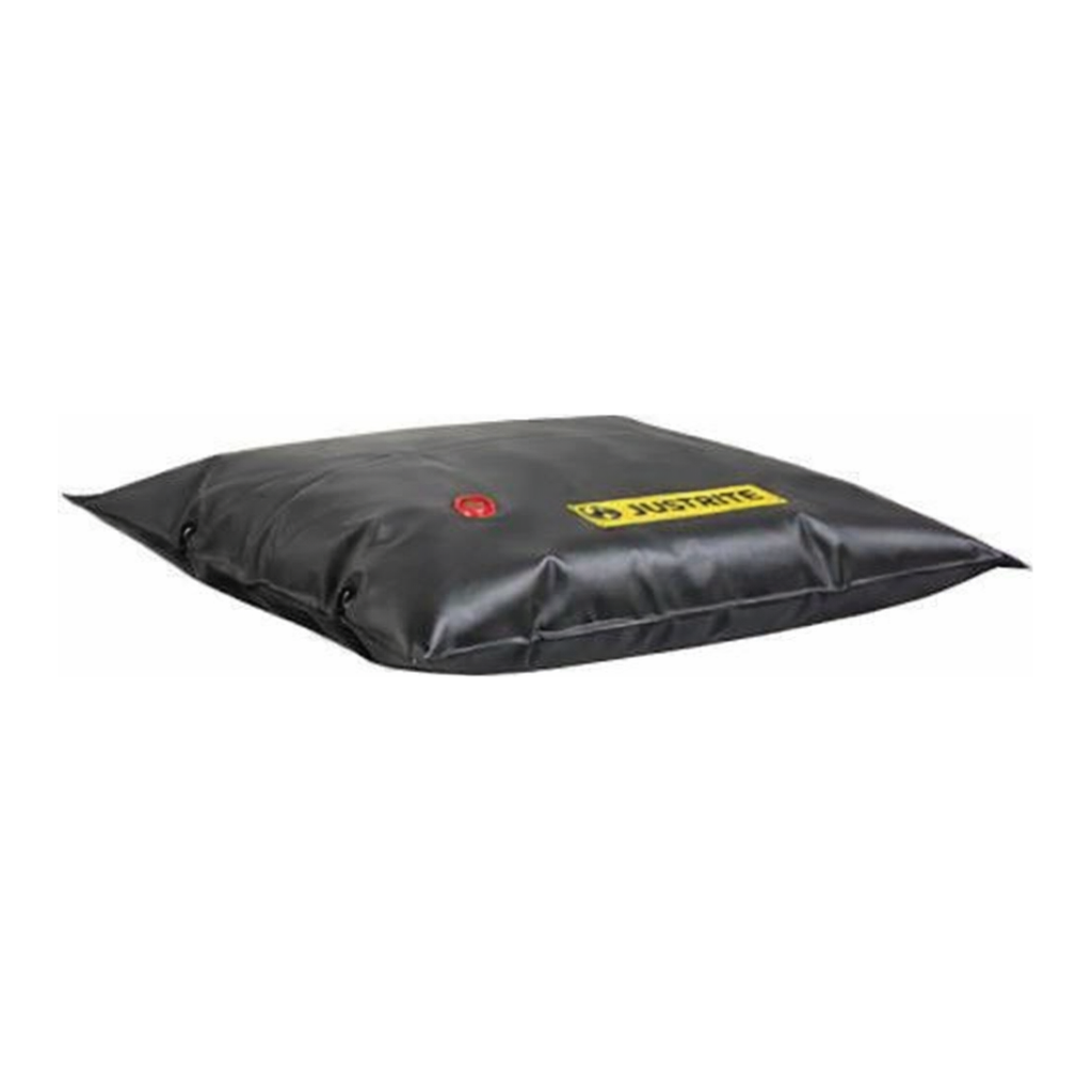 Justrite 28470 / 물충전식/커버형 유출방지 퀵범 (PVC/검정)/1067x1067mm/2.7kg[1EA]