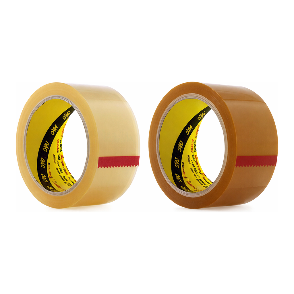 Daihan Science 3M Scotch “372KS” Box Packing Tape, Transparent & Translucent Milky-Amber<br>I