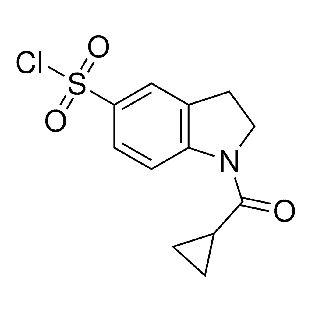 Merck 1-(Cyclopropylcarbonyl)-5-indolinesulfonyl chloride