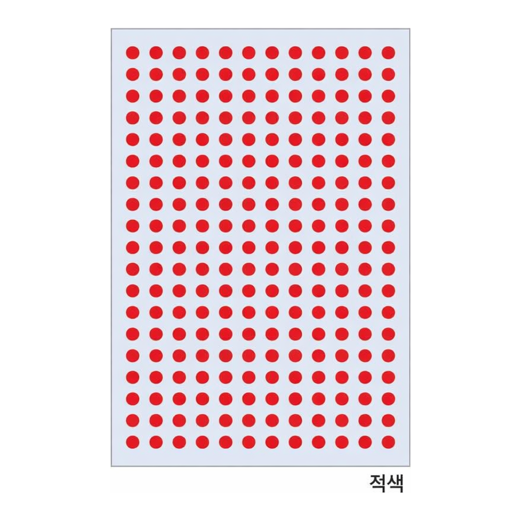OFFICENEX 분류용견출지 20-3005R 적색(∮5 15장)