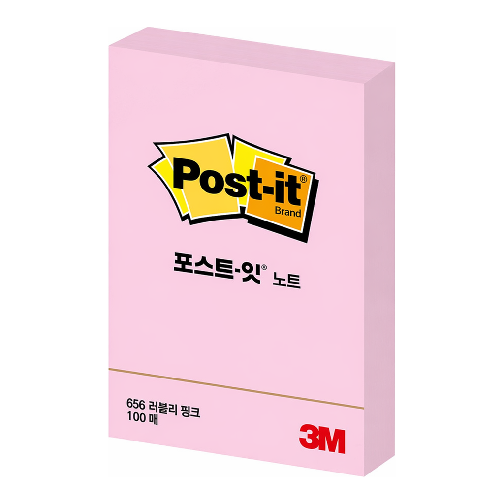 OFFICENEX 3M 포스트잇 656 P 러블리핑크 51x76mm
