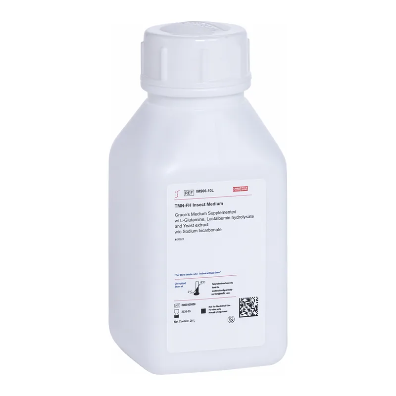Himedia TNM-FH Insect Medium w/ L-Glutamine, Lactalbumin hydrolysate and Yeast extract w/o Sodium bicarbonate Grace`s Medium Supplemented
