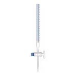 Supertek Burette, Schellbach Stripe, With Straight Bore, Moulded Screw Thread Glass Stopcock