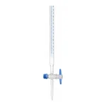 Supertek Burette, Schellbach Stripe, With Straight Bore, PTFE Key Stopcock, Class A (DIN)