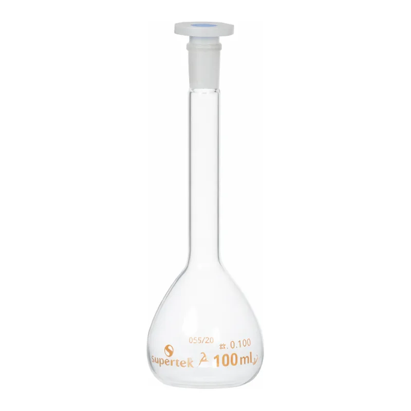 Supertek Flask, Volumetric, With Polypropylene Stopper, Class A (DIN)