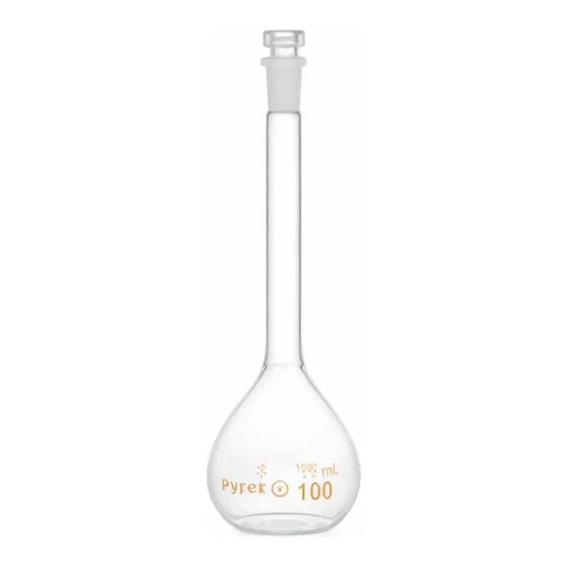 Supertek Flask, Volumetric, With Interchangeable Glass Stopper, Class A (DIN)