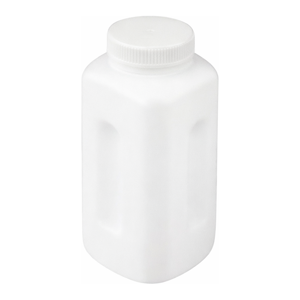 Supertek Bottle, Square, Heavy Duty, Wide Mouth