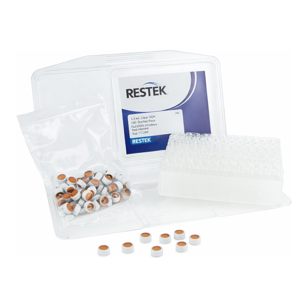 Restek Vial Kits, Crimp Cap, 2.0ml Clear, Untreated Pack of 100