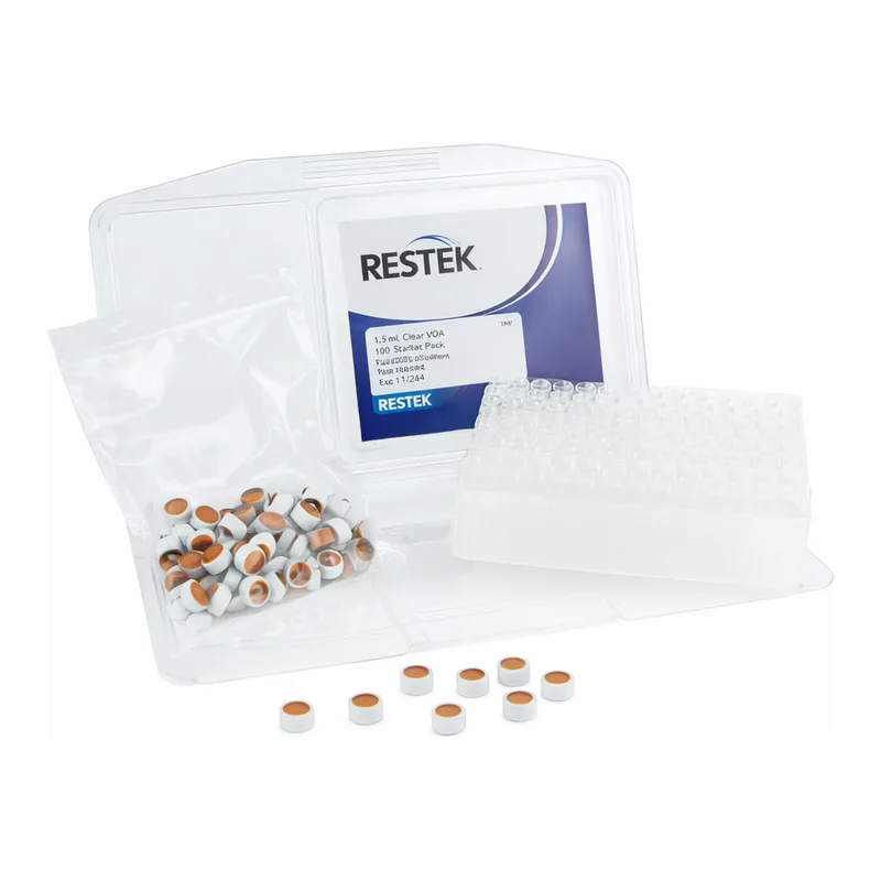 Restek Vial Kits, Crimp Cap, 2.0ml Clear, Untreated Pack of 100