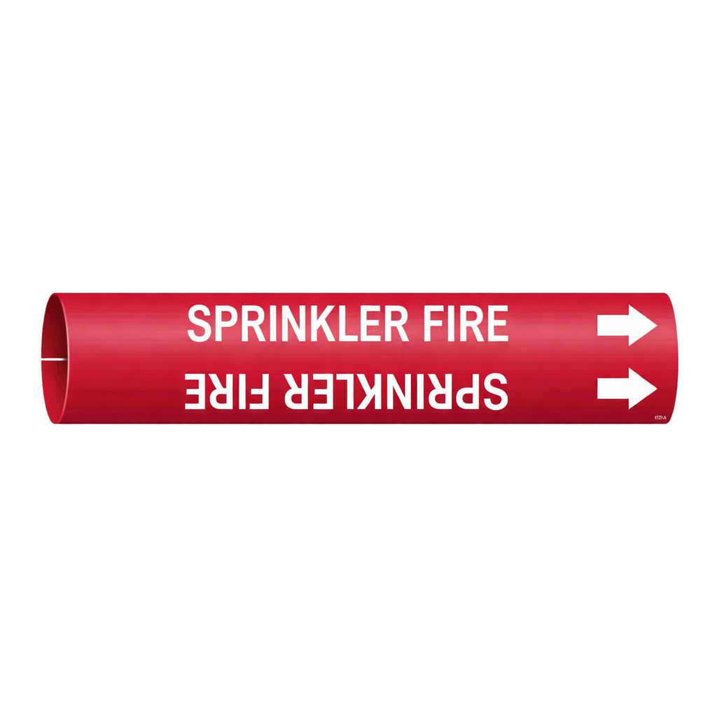 Brady SPRINKLER FIRE Snap-On Pipe Marker
