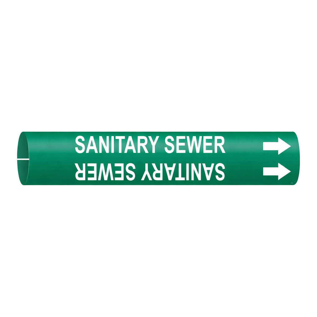 Brady SANITARY SEWER Snap-On Pipe Marker