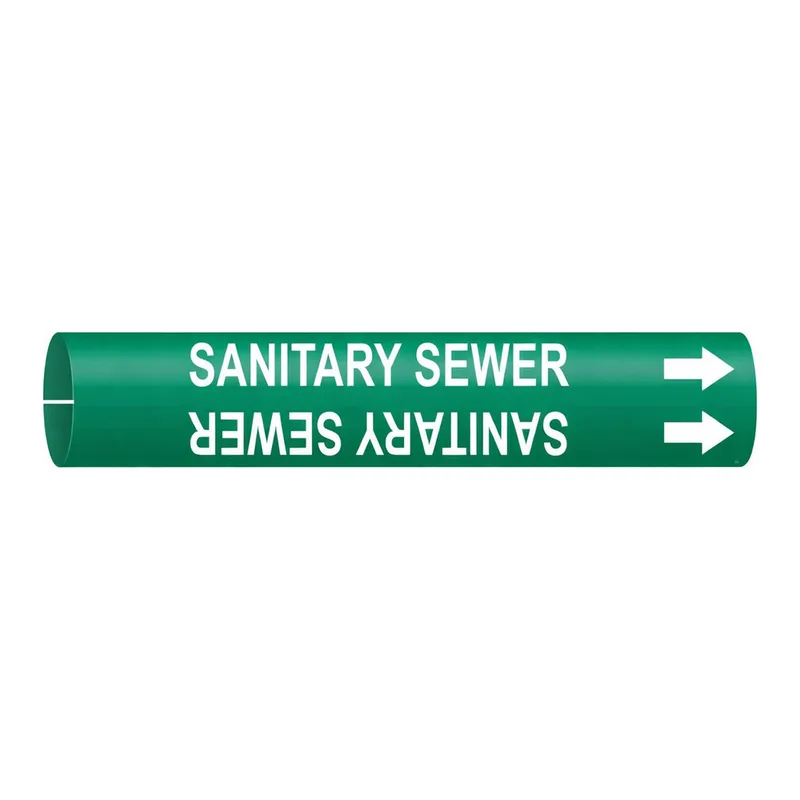 Brady SANITARY SEWER Snap-On Pipe Marker