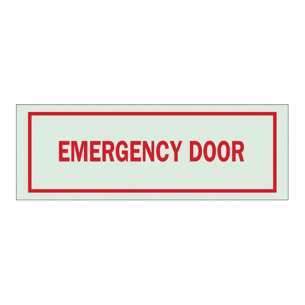 Brady BradyGlo Emergency Door Sign
