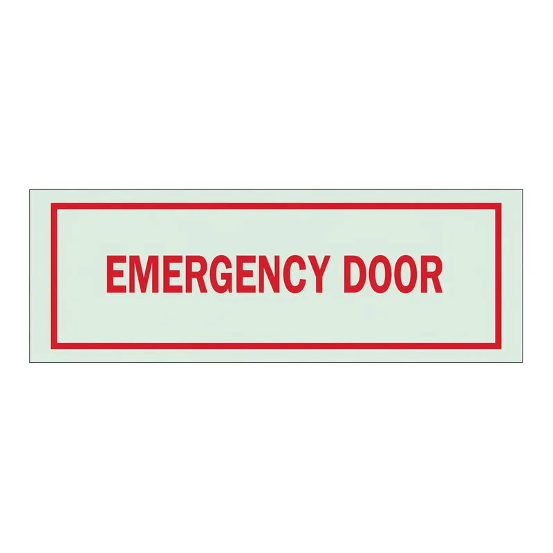 Brady BradyGlo Emergency Door Sign