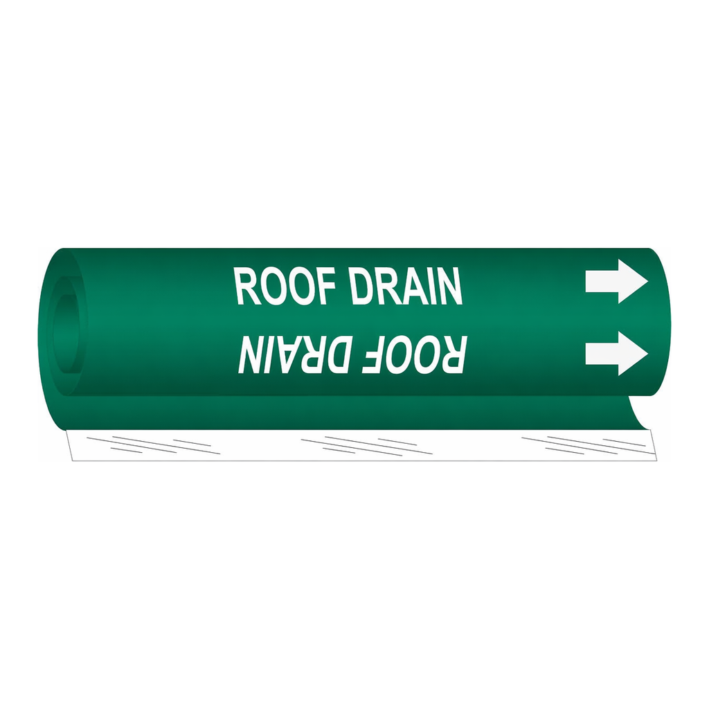 Brady ROOF DRAIN High Performance Pipe Marker