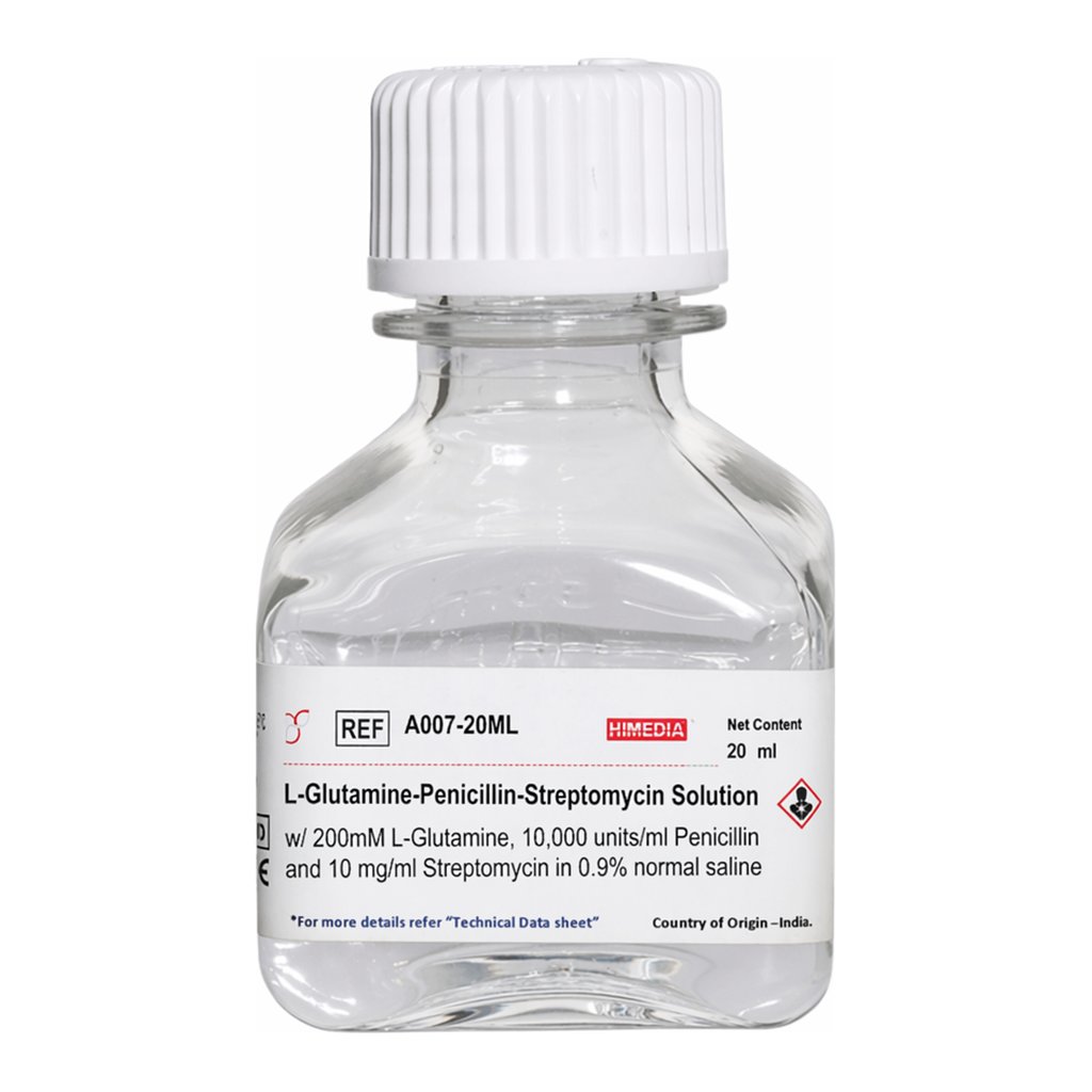Himedia L-Glutamine-Penicillin-Streptomycin Solution w/ 200mM L-Glutamine, 10,000 units/ml Penicillin and 10 mg/ml Streptomycin in 0.9% normal saline