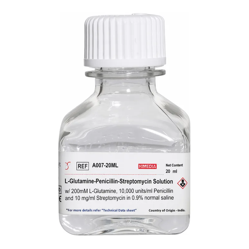 Himedia L-Glutamine-Penicillin-Streptomycin Solution w/ 200mM L-Glutamine, 10,000 units/ml Penicillin and 10 mg/ml Streptomycin in 0.9% normal saline