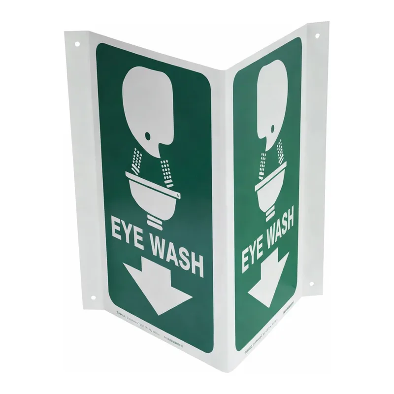 Brady V Eye Wash Sign