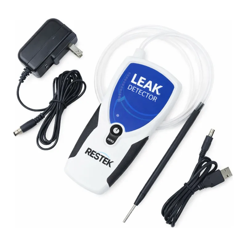 Restek Leak Detector VI Includes Carrying Case, USB Cable, Universal Plug A/C Adaptor and Manual