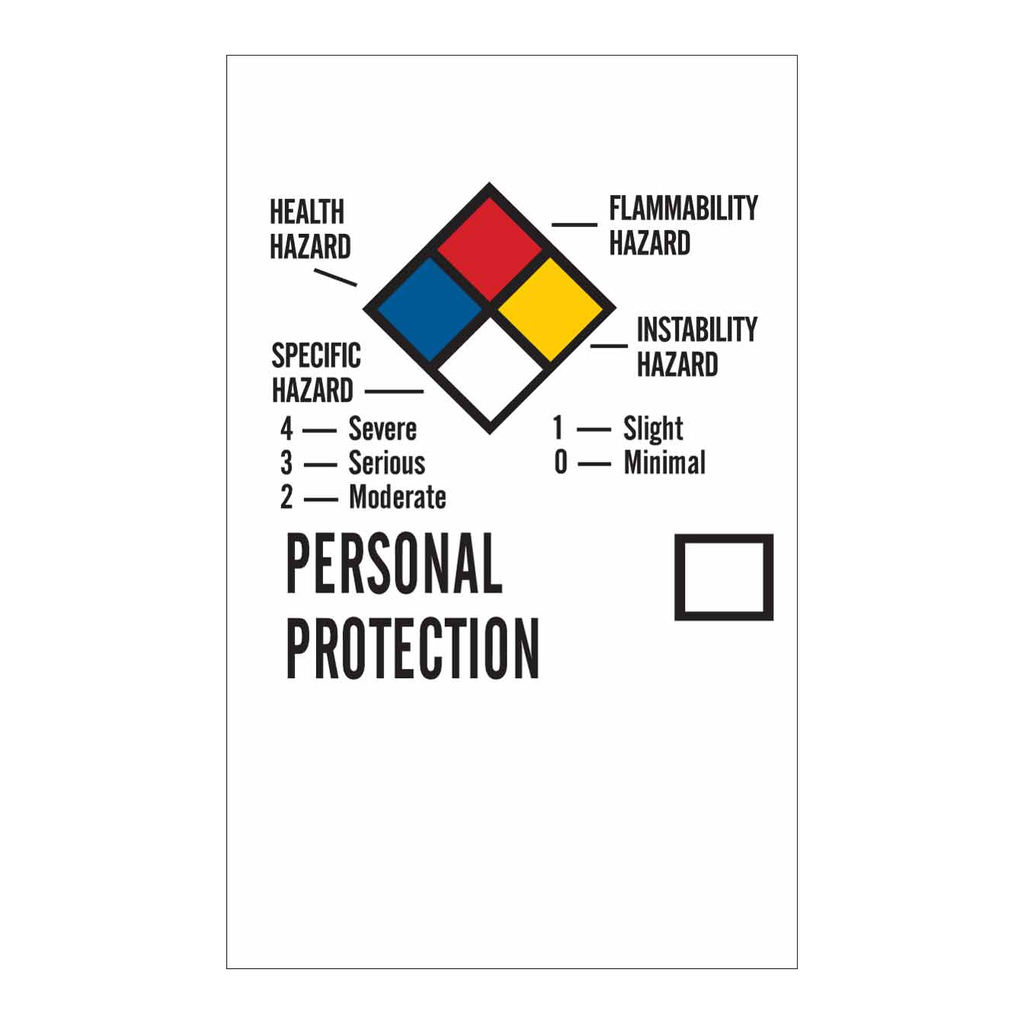 Brady Laboratory Right-To-Know NFPA Labels