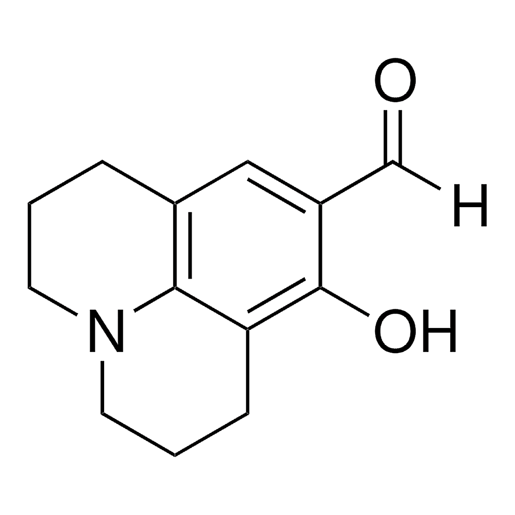 Merck 2,3,6,7-Tetrahydro-8-hydroxy-1H,5H-benzo[ij]quinolizine-9-carboxaldehyde