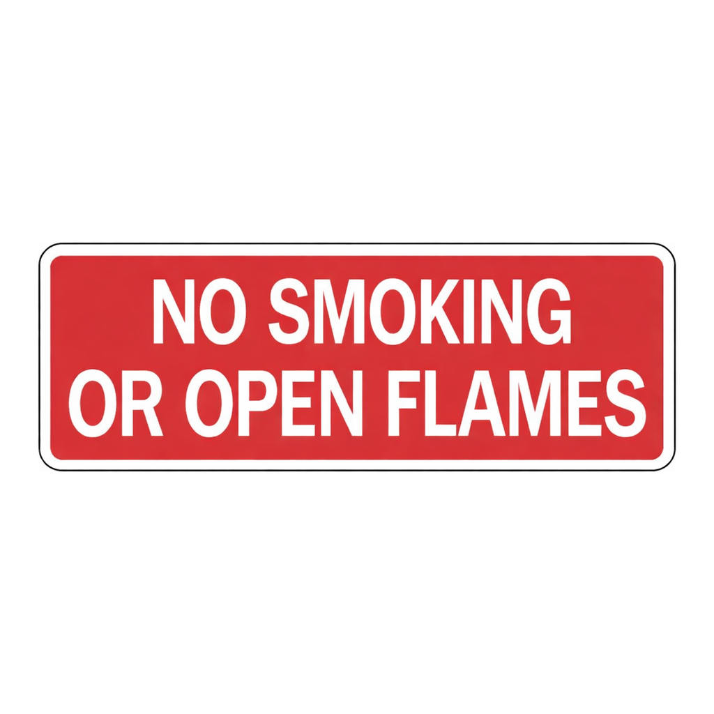 Brady No Smoking Or Open Flames Sign
