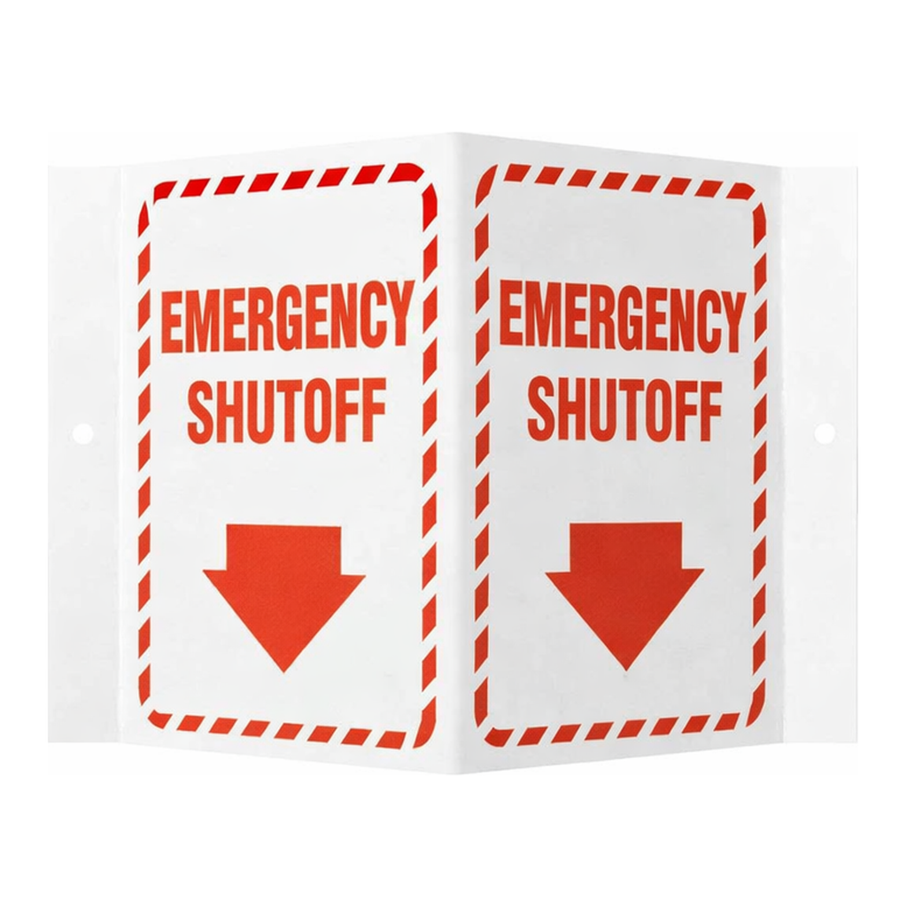 Brady Emergency Shutoff Sign