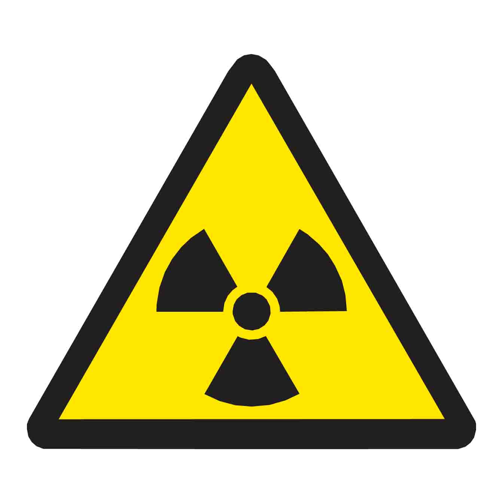 Brady Warning Labels - Picto: Radioactive Material