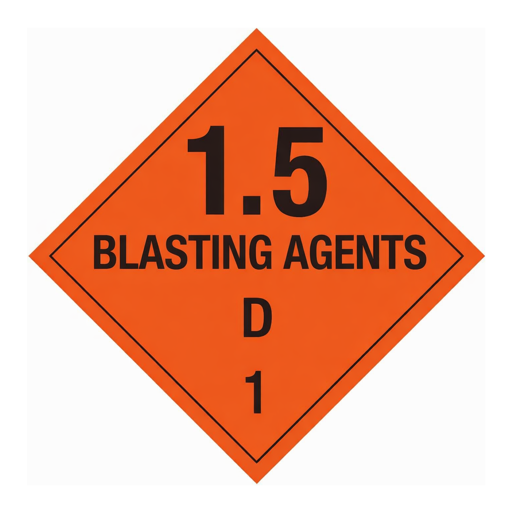 Brady 15 Blasting Agents D 1 Sign