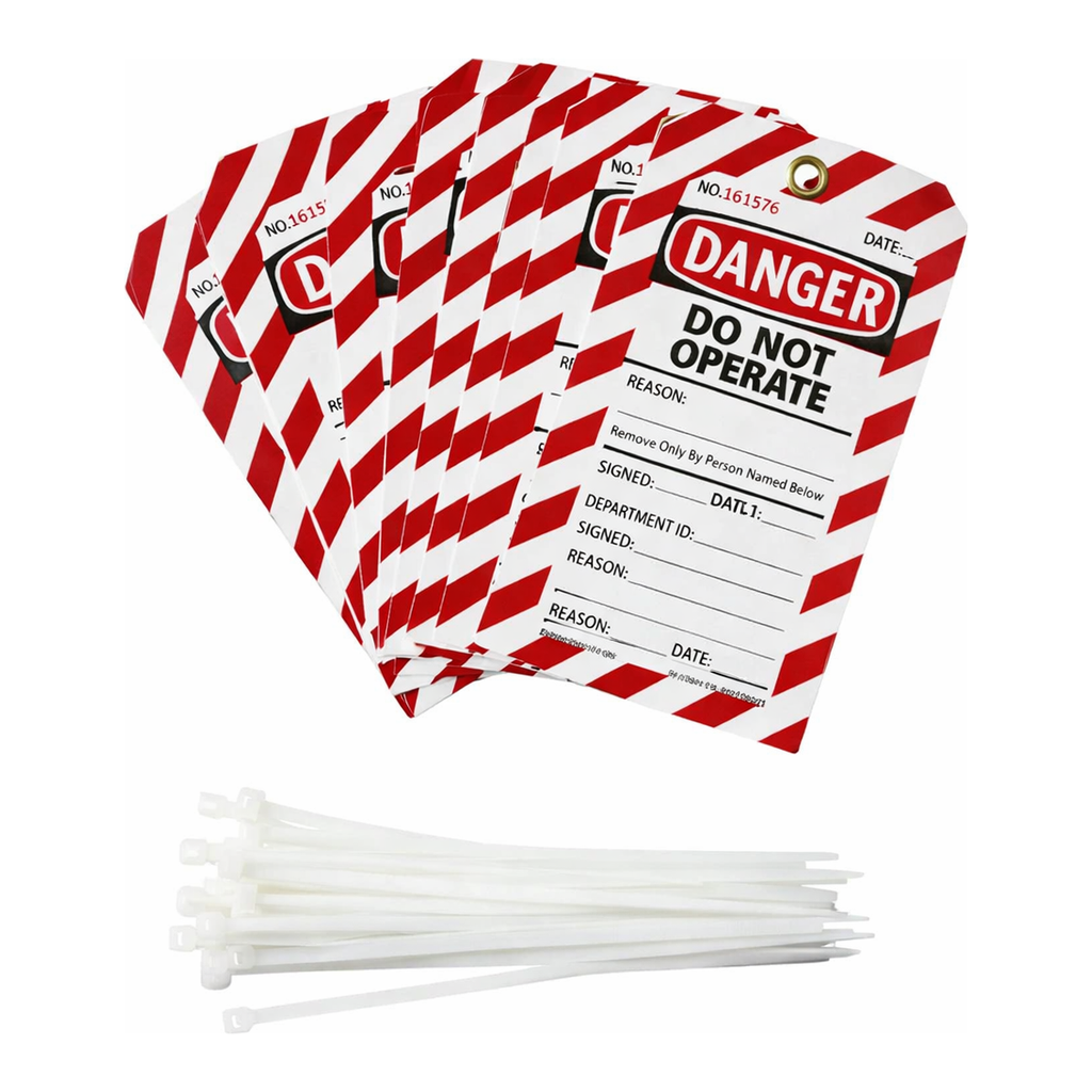 Brady Two-Part Perforated Tag - DO NOT OPERATE etc