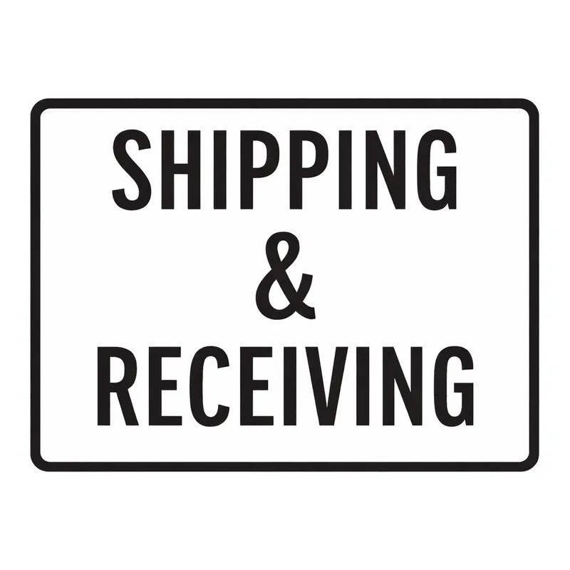 Brady SHIPPING AND REC SHIPPING & RECEIVING Sign