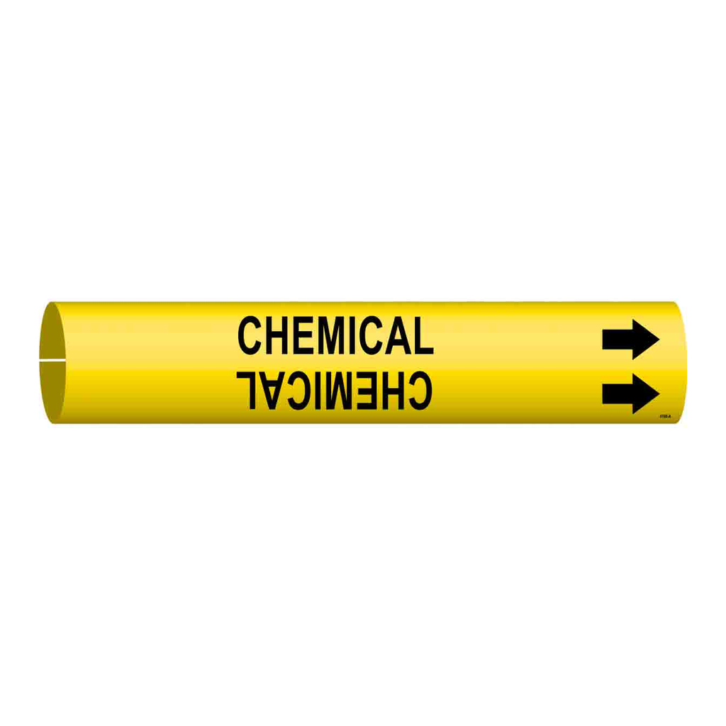 Brady CHEMICAL Snap-On/Strap-On Pipe Marker