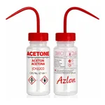 Merck Azlon Multi-Lingual Safety Wash Bottles With Driplok Vapor Venting