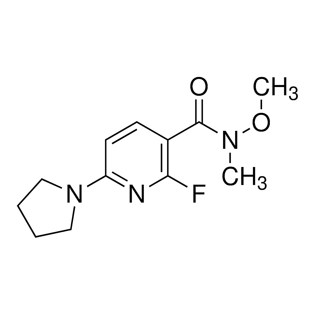 Merck 2-Fluoro-N-methoxy-N-methyl-6-(pyrrolidin-1-yl)nicotinamide