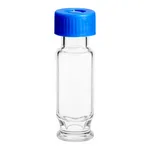 Waters Deactivated Clear Glass 12 x 32 mm Screw Neck Vial, Max Recovery, with Cap and PTFE/Silicone Septum, 1.5 mL Volume, 100/pk