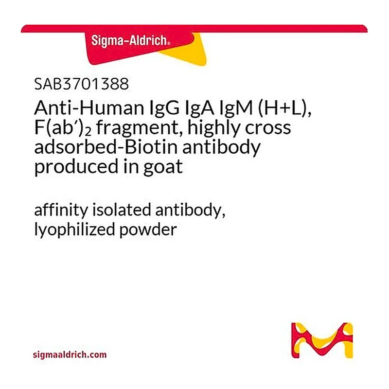 Merck Anti-Human IgG IgA IgM (H+L), F(ab')2 fragment, highly cross adsorbed-Biotin antibody produced in goat