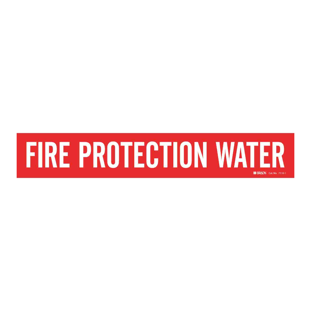 Brady FIRE PROTECTION WATER Pipe Marker