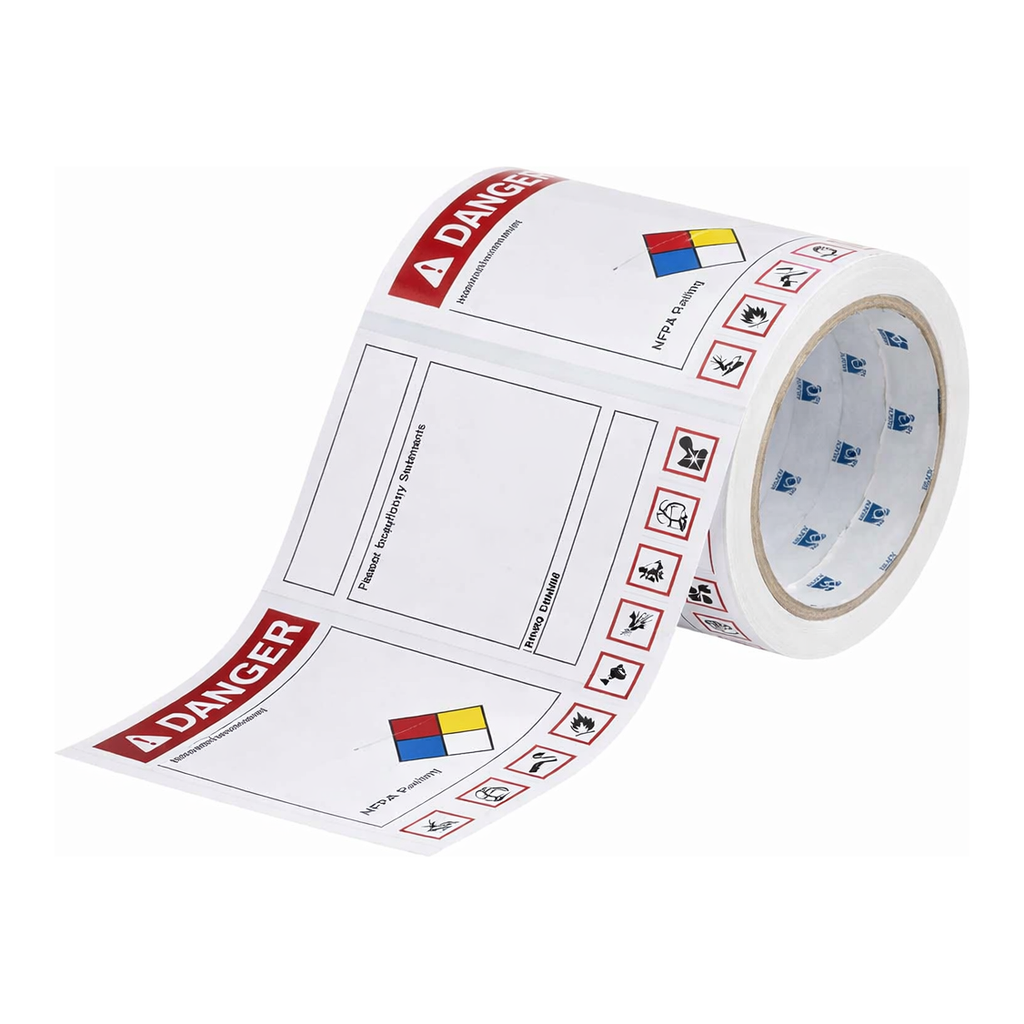 Brady Write-On GHS and NFPA Labels With Die-Cut GHS Pictos